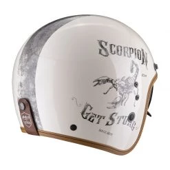 Custom Casco Scorpion Belfast Evo Pique Beige Nero -Negozio al dettaglio Scorpions scorpion belfastevo pique beige 3