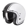 Custom Casco Scorpion Belfast Evo Retrol Bianco Argento