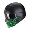 Mentoniera Removibile Casco Scorpion Exo Combat Evo Samurai Nero Verde -Negozio al dettaglio Scorpions scorpion combatevo samurai verde