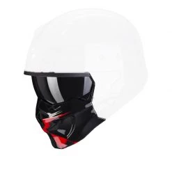 Prese Aria Mentoniera Scorpion Covert-x Tanker Nero Rosso
