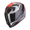 Fibra Casco Scorpion Exo-1400 Carbon Air Aranea Rosso
