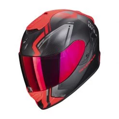 Fibra Casco Scorpion Exo 1400 Air Corsa Nero Rosso