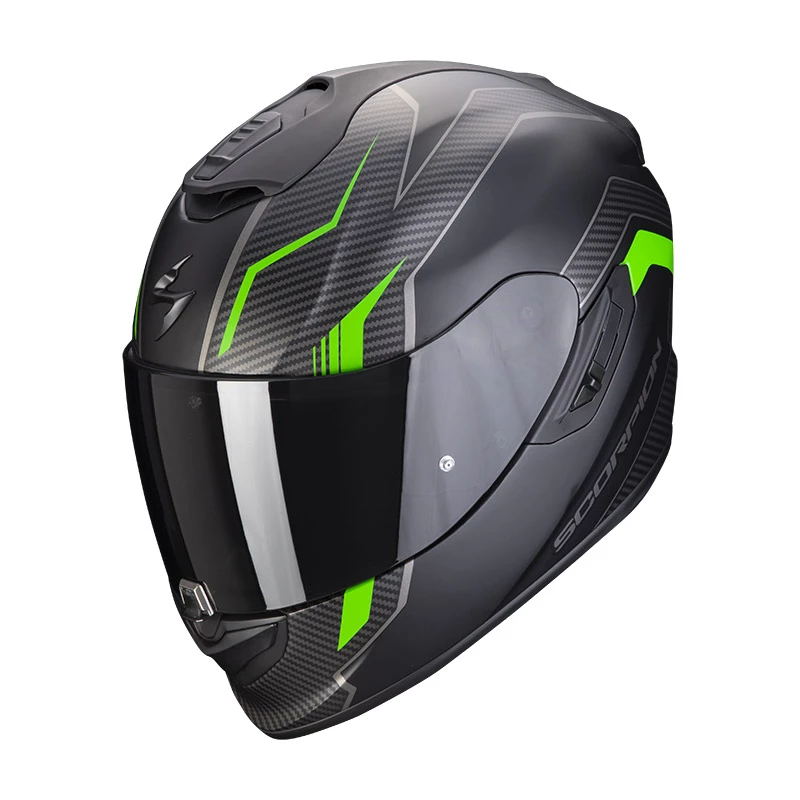 Fibra Casco Scorpion Exo 1400 Air Fortuna Nero Verde 3 Fibra Casco Scorpion Exo 1400 Air Fortuna Nero Verde