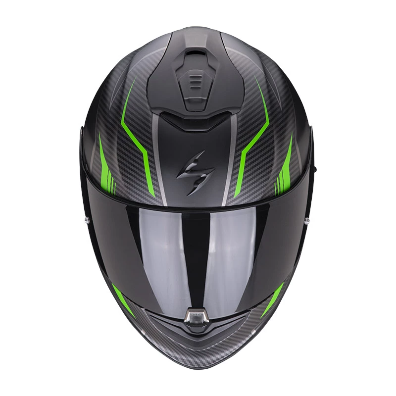 Fibra Casco Scorpion Exo 1400 Air Fortuna Nero Verde 4 Fibra Casco Scorpion Exo 1400 Air Fortuna Nero Verde - immagine 2