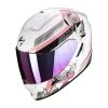 Fibra Casco Scorpion Exo 1400 Air Gaia Bianco Rosa Verde