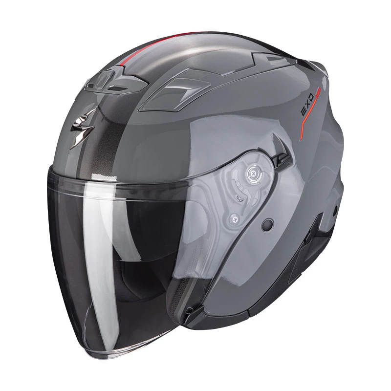 Policarbonato Casco Scorpion Exo 230 Sr Grigio Rosso 3 Policarbonato Casco Scorpion Exo 230 Sr Grigio Rosso