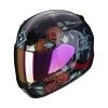 Policarbonato Casco Scorpion Exo 390 Chica 2 Nero Blu Rosso