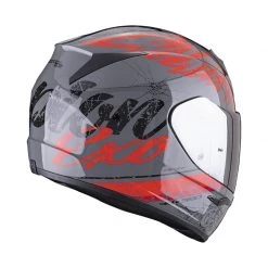 Policarbonato Casco Scorpion Exo 390 Ighost Grigio Rosso 7 Policarbonato Casco Scorpion Exo 390 Ighost Grigio Rosso -Negozio al dettaglio Scorpions scorpion exo390 air ighost grigio 3