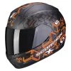 Policarbonato Casco Scorpion Exo 390 Cube Nero Arancio