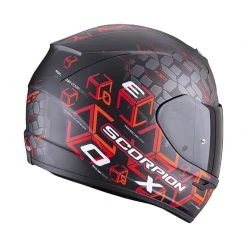 Policarbonato Casco Scorpion Exo 390 Cube Nero Opaco Rosso -Negozio al dettaglio Scorpions scorpion exo390 cube rosso 3