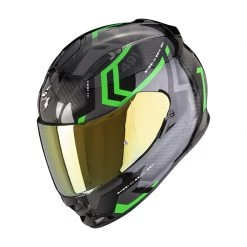 Policarbonato Casco Scorpion Exo 491 Spin Nero Verde