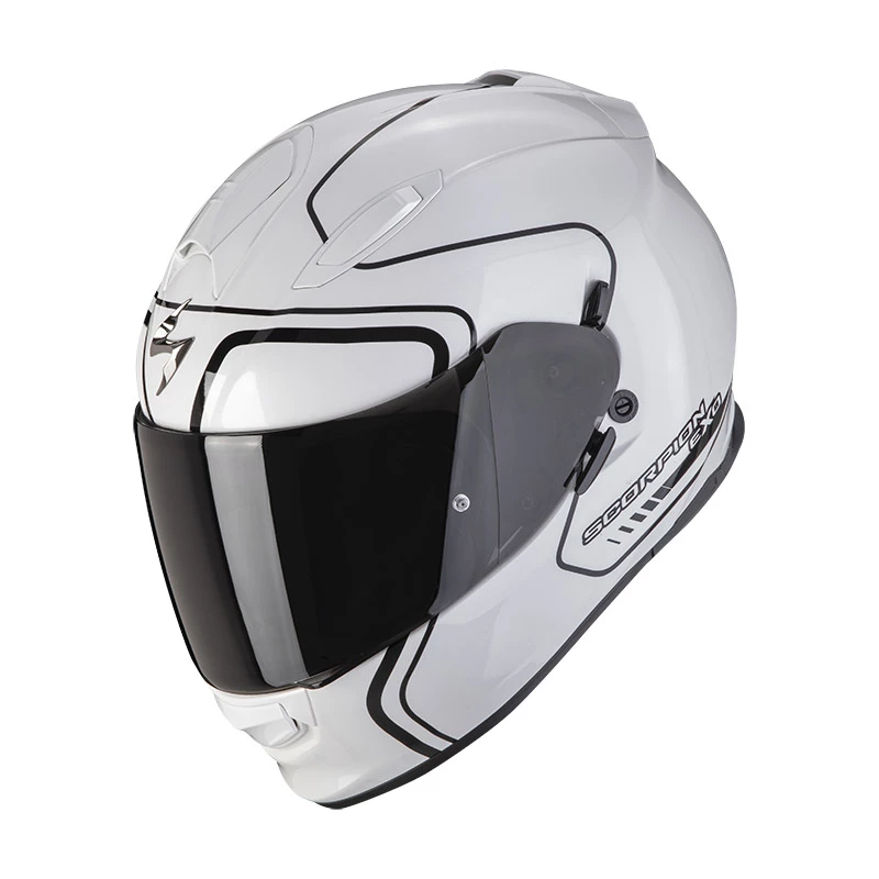 Policarbonato Casco Scorpion Exo 491 West Bianco Nero 3 Policarbonato Casco Scorpion Exo 491 West Bianco Nero
