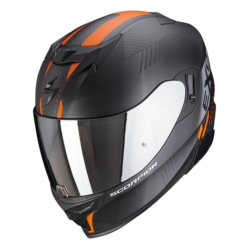 Policarbonato Casco Scorpion Exo 520 Air Laten Nero Arancio 3 Policarbonato Casco Scorpion Exo 520 Air Laten Nero Arancio