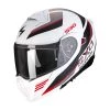 Policarbonato Casco Modulare Scorpion Exo 930 Navig Bianco Rosso -Negozio al dettaglio Scorpions scorpion exo930 navig biancorosso