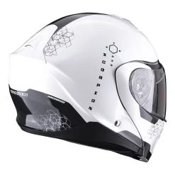 Policarbonato Casco Modulare Scorpion Exo 930 Shot Bianco Nero -Negozio al dettaglio Scorpions scorpion exo930 shot bianco 3