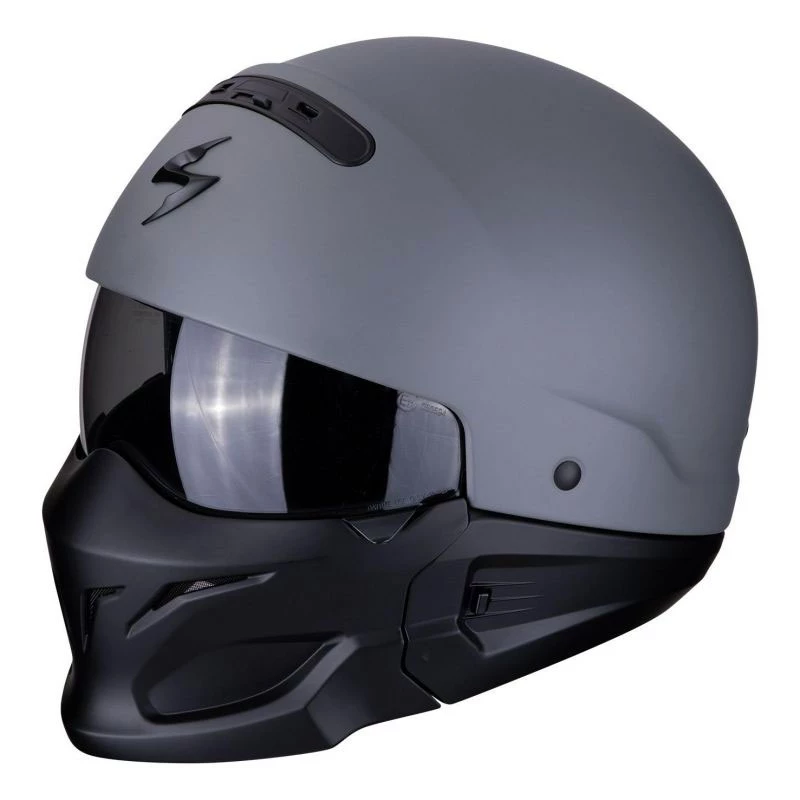 Mentoniera Removibile Scorpion Exo-combat Solid Grigio Opaco 3 Mentoniera Removibile Scorpion Exo-combat Solid Grigio Opaco