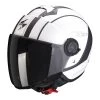 Policarbonato Casco Scorpion Exo City Scoot Bianco Nero -Negozio al dettaglio Scorpions scorpion exocity scoot bianconero