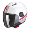 Policarbonato Casco Scorpion Exo City Strada Bianco Rosso -Negozio al dettaglio Scorpions scorpion exocity strada biancorosso
