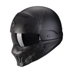 Mentoniera Removibile Casco Scorpion Exo Combat Evo Marauder Nero Argento
