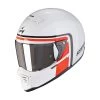 Fibra Casco Scorpion Exo Hx1 Nostalgia Bianco Rosso Nero -Negozio al dettaglio Scorpions scorpion exohx1 nostalgia bianco