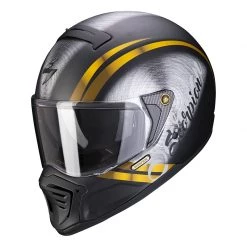 Fibra Casco Scorpion Exo Hx1 Ohno Nero Oro