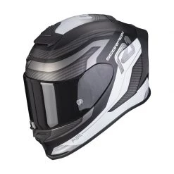 Fibra Casco Scorpion Exo R1 Vatis Nero Opaco Bianco
