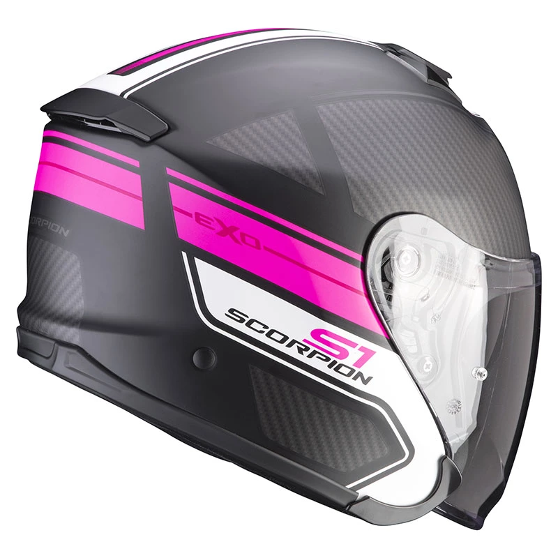 Fibra Casco Scorpion Exo S1 Cross Ville Nero Rosa 4 Fibra Casco Scorpion Exo S1 Cross Ville Nero Rosa - immagine 2
