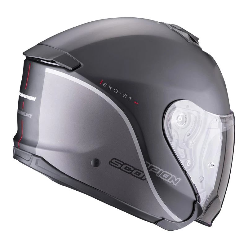 Fibra Casco Scorpion Exo S1 Essence Nero Argento 4 Fibra Casco Scorpion Exo S1 Essence Nero Argento - immagine 2