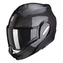 Fibra Casco Modulare Scorpion Exo Tech Carbon Nero