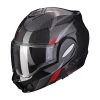 Fibra Casco Modulare Scorpion Exo Tech Carbon Top Rosso