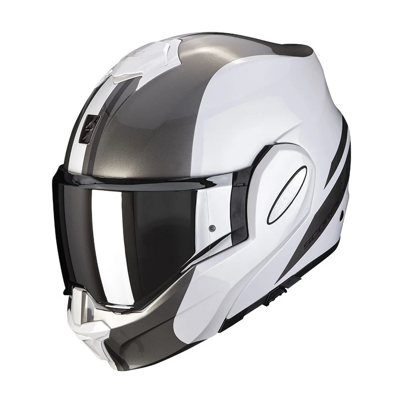 Policarbonato Casco Scorpion Exo Tech Forza Bianco Argento 3 Policarbonato Casco Scorpion Exo Tech Forza Bianco Argento