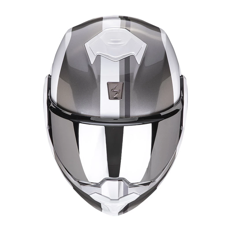 Policarbonato Casco Scorpion Exo Tech Forza Bianco Argento 4 Policarbonato Casco Scorpion Exo Tech Forza Bianco Argento - immagine 2