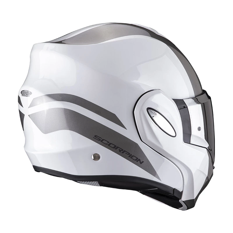 Policarbonato Casco Scorpion Exo Tech Forza Bianco Argento 5 Policarbonato Casco Scorpion Exo Tech Forza Bianco Argento - immagine 3
