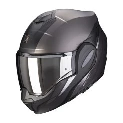 Policarbonato Casco Scorpion Exo Tech Primus Argento Opaco Nero