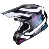 Policarbonato Casco Scorpion Vx-16 Air Tub Nero Bianco -Negozio al dettaglio Scorpions scorpion vx16 air tub nerobianco