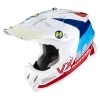 Fibra Casco Scorpion Vx-22 Air Ares Bianco Blu Rosso