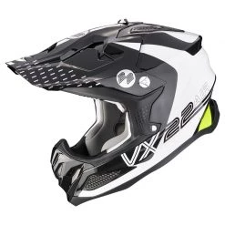 Fibra Casco Scorpion Vx-22 Air Ares Bianco Nero Giallo
