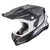 Fibra Casco Scorpion Vx-22 Air Attis Nero Opaco Argento -Negozio al dettaglio Scorpions scorpion vx22 air attis argento