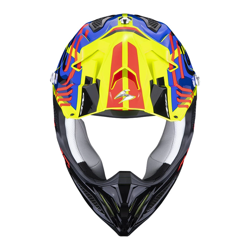 Fibra Casco Scorpion Vx-22 Air Neox Giallo Blu Rosso 4 Fibra Casco Scorpion Vx-22 Air Neox Giallo Blu Rosso - immagine 2