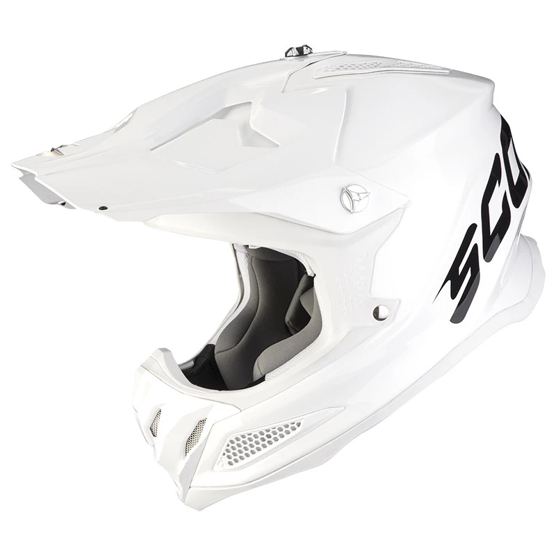Fibra Casco Scorpion Vx-22 Air Solid Bianco 3 Fibra Casco Scorpion Vx-22 Air Solid Bianco