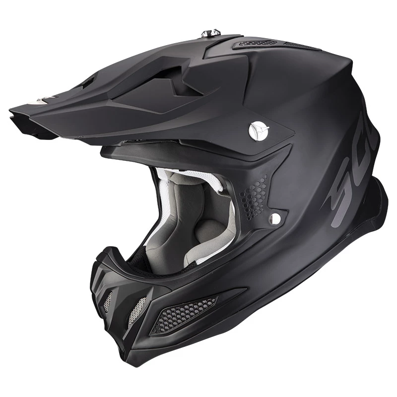 Fibra Casco Scorpion Vx-22 Air Solid Nero Opaco 3 Fibra Casco Scorpion Vx-22 Air Solid Nero Opaco